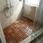 Teak Wood Interlocking Flooring Tiles - Pack of 10