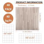 40 Pack Self Adhesive Peel and Stick Floor Tiles