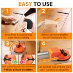 Floor Gap Fixer Tool with Suction Cup & Pads