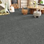 Peel and Stick Grey Carpet Tile Squares - 4 Pack