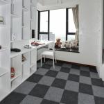 Black Peel and Stick Carpet Tiles - 25 Pack