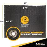 Extra Large Sound Dampening Blanket - Black