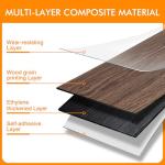 Biyoee Peel and Stick Vinyl Floor Tiles 12-Pack