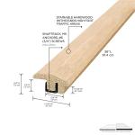 Hardwood Transition Strip for Tile to Laminate