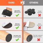 Felt Furniture Pads - 300 Count Floor Protectors