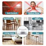 24 Silicone Felt Chair Leg Protectors for Floors