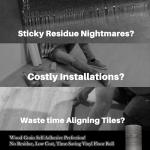 Grey Wood Grain Peel and Stick Floor Tiles