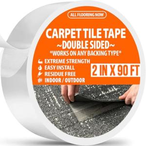 Heavy Duty Double Sided Carpet Tile Tape 2in x 90ft