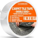 Heavy Duty Double Sided Carpet Tile Tape 2in x 90ft