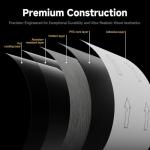 Dark Grey Peel and Stick Vinyl Flooring Planks