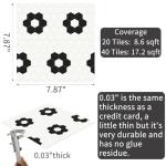 20 Pack Peel and Stick Vinyl Floor Tiles