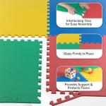 Interlocking EVA Foam Mat Tiles 8-Pack