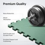 Blue Interlocking Foam Exercise Mats - 12 Pack