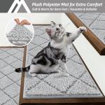Indoor Non-Slip Stair Tread Mat, 28x9 cm, Gray