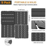 Goovilla Waterproof Interlocking Deck Tiles, 9 Pack