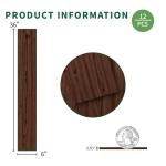 Peel and Stick Vinyl Floor Tiles - 12-Pack