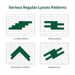 Peel and Stick Vinyl Floor Tiles - 12-Pack