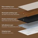 Deep Brown Peel and Stick Vinyl Floor Tiles 36-Pack