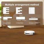 Deep Brown Peel and Stick Vinyl Floor Tiles 36-Pack