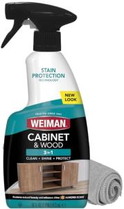 Weiman Wood Clean & Shine Spray with Cloth