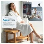 AquaTeak 36" Spa Teak Shower Bench with Care Kit