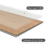 Cherry Wood 5mm Waterproof Click Lock Vinyl Plank