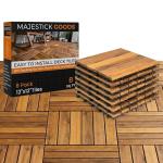 Interlocking Acacia Hardwood Deck Tiles - 12x12