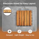 Interlocking Acacia Hardwood Deck Tiles - 12x12