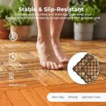 Interlocking Acacia Hardwood Deck Tiles - 12x12