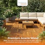Interlocking Acacia Hardwood Deck Tiles - 12x12