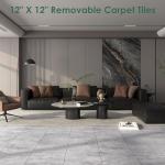 30-Pack Dark Gray Peel and Stick Vinyl Tiles