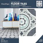 Sienna Grey Peel & Stick Floor Tiles