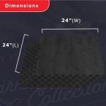 Raven's Wing Black Foam Floor Tiles, 100 Sq Ft