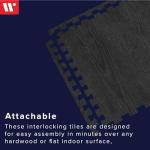 Raven's Wing Black Foam Floor Tiles, 100 Sq Ft