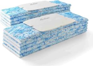 iRobot Braava Authentic Replacement Parts - Braava Jet 200 Series Wet Mopping Pads for Hardwood,Floors,Tile,Stone 10 Count (Pack of 1),Blue,White