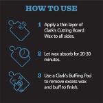 Clark's Cutting Board Care Kit with Coconut Oil