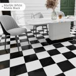 Peel and Stick Waterproof Vinyl Floor Tiles - 20 Pack