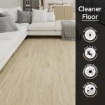 Peel and Stick Vinyl Floor Tiles - 36 Pack