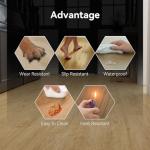 Peel and Stick Vinyl Floor Tiles - 36 Pack