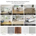 Peel and Stick Vinyl Floor Tiles - 36 Pack