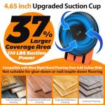 Floor Gap Fixer Tool with Suction Cup & Pads