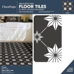 Black Peel & Stick FloorPops Rigel Tiles