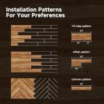 Light Maple Vinyl Laminate Flooring Planks - 36 Pieces