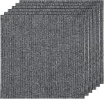 Self-Adhesive Grey Carpet Tiles - 20 Pack 12"x12