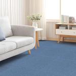 Heavy Duty Blue Peel and Stick Carpet Tiles
