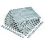 NÖRSK Reversible Faux Wood Foam Floor Tiles 4-Pack