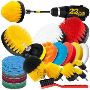 Holikme 23-Pack Drill Brush and Scrub Set