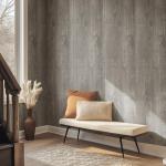 Gray Wood Grain Peel and Stick Floor Tiles