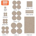 300 Felt Furniture Pads for Hardwood Floors