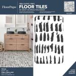 Peel & Stick Black FloorPops Tiles - Noleby